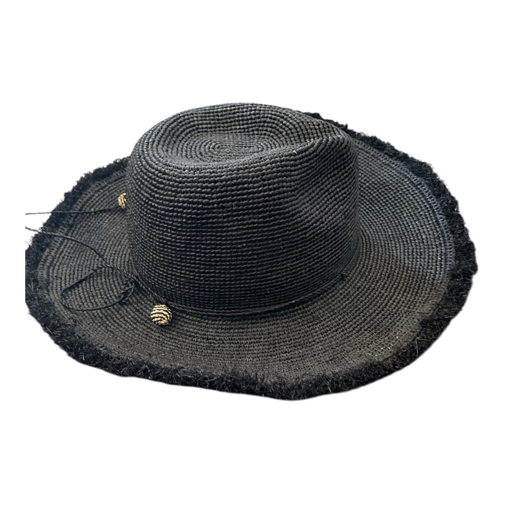 Helen KaminskiBelen Black Raffia Western Hat One Size